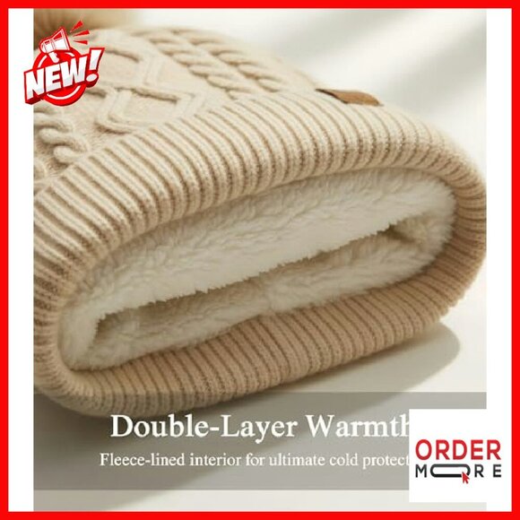 Winter Beanie Scarf Gloves Headband Set - Fleece Lined Touchscreen main image 4